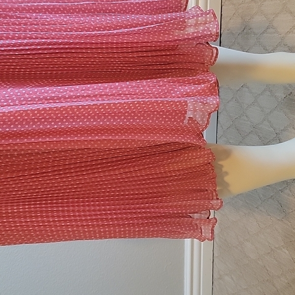 LAUNDRY by Shelli Segal Silk Pink Polka Dot Dress - Picture 4 of 9